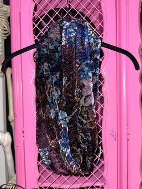 velvet burnout infinity scarf